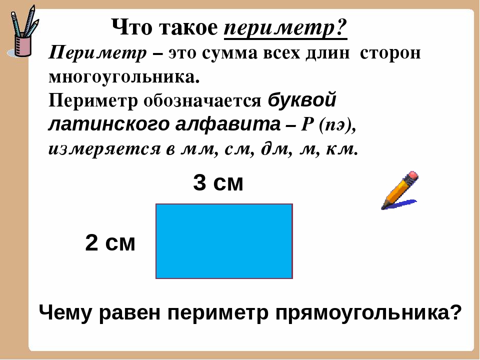 Периметр 3 класс презентация