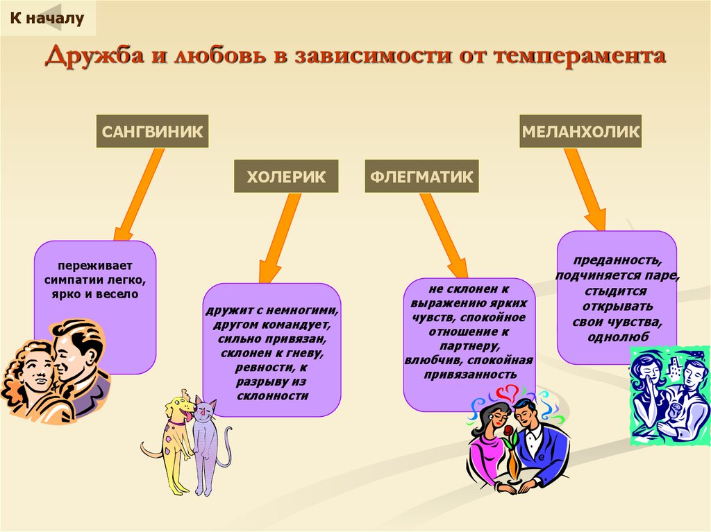 Влияние темперамента на характер человека проект