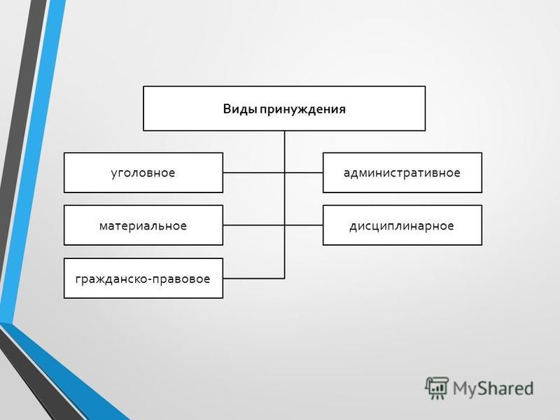 Виды мер принуждения схема