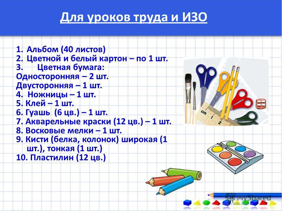 Изо расшифровка. Принадлежности для изо 1 класс. Альбом для уроков труда 1 класс. Урок труды урок труды. Что нужно для урока изо.