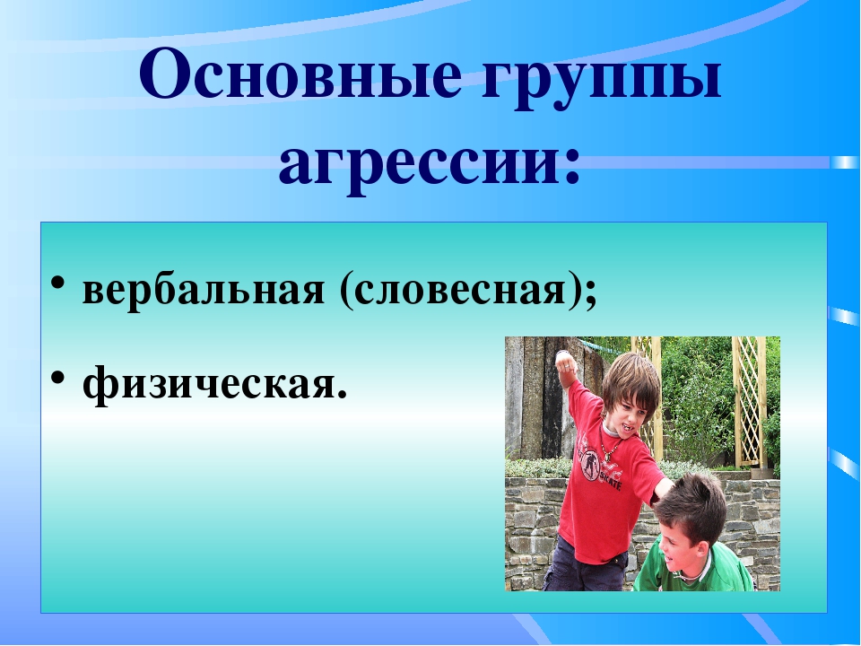 Презентация агрессия подростков