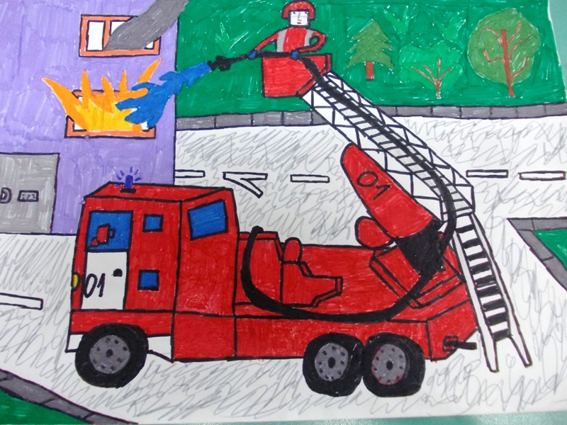 Рисунок противопожарная безопасность для детей в садик