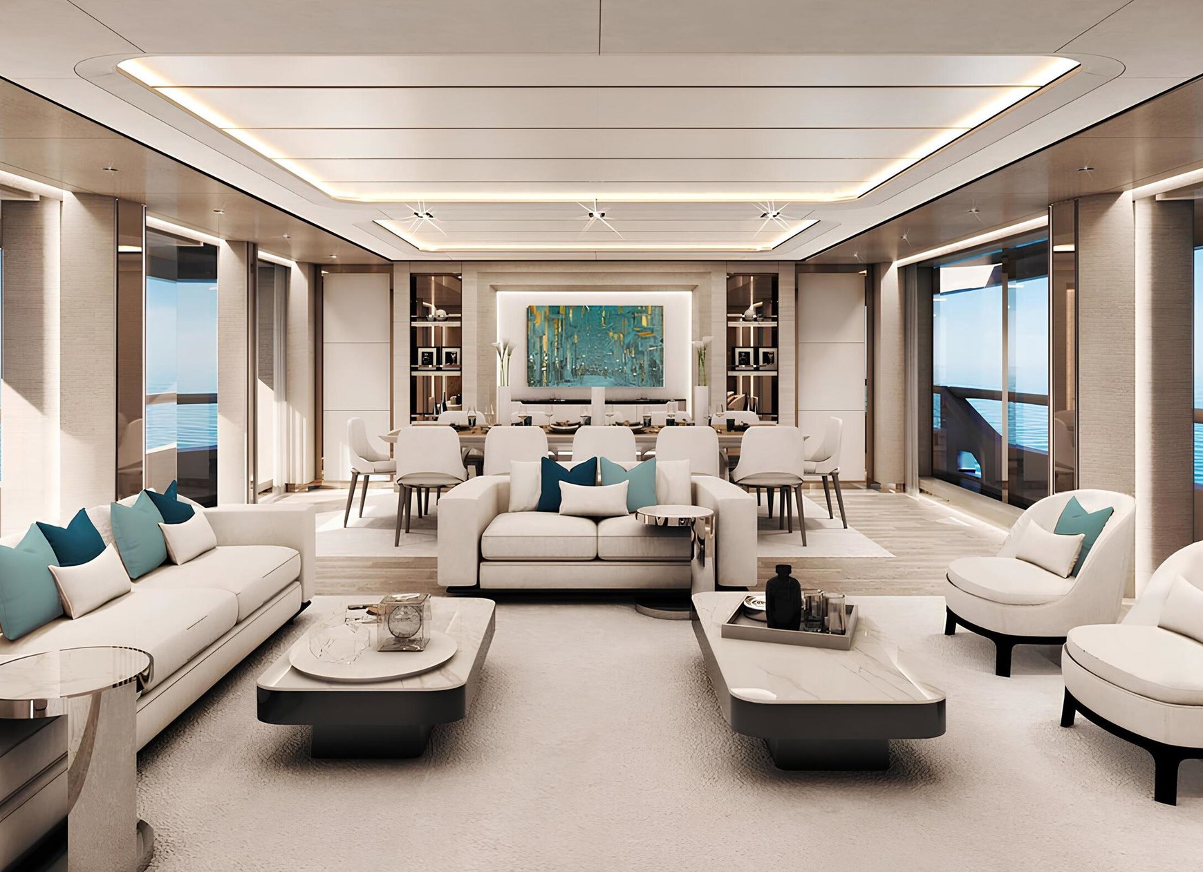 Мебель для зоны ожидания в барбершопе.